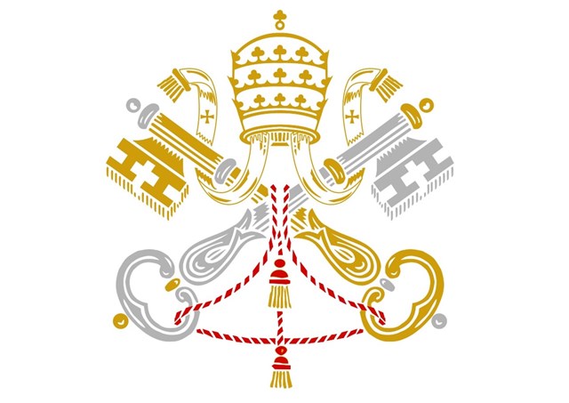 brasões do Papa e Santa Sé