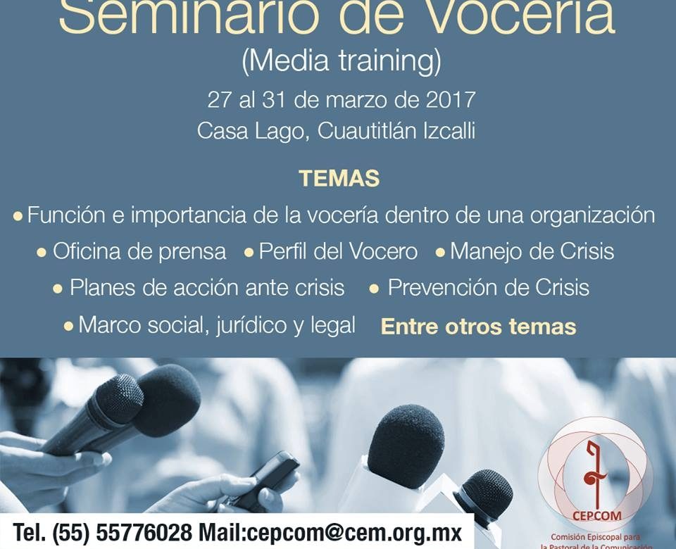 Seminario de vocería y manejo de crisis