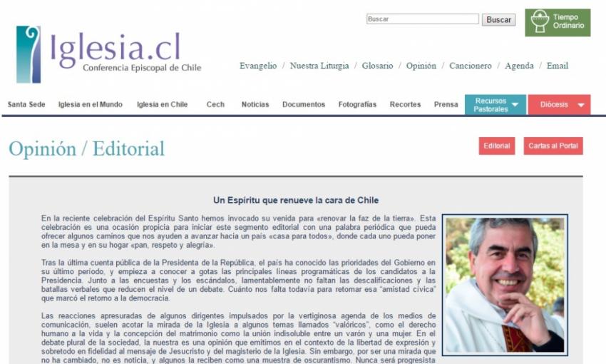 web del episcopado chileno