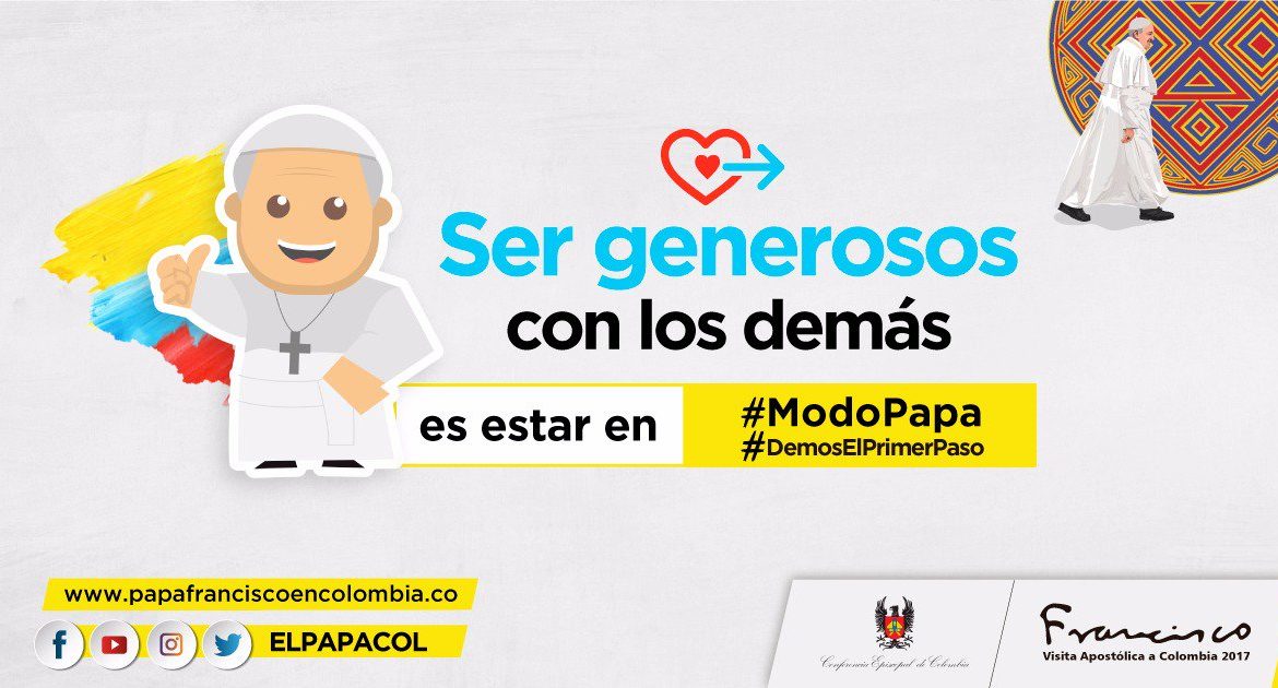 Papa en Colombia y su hashtag